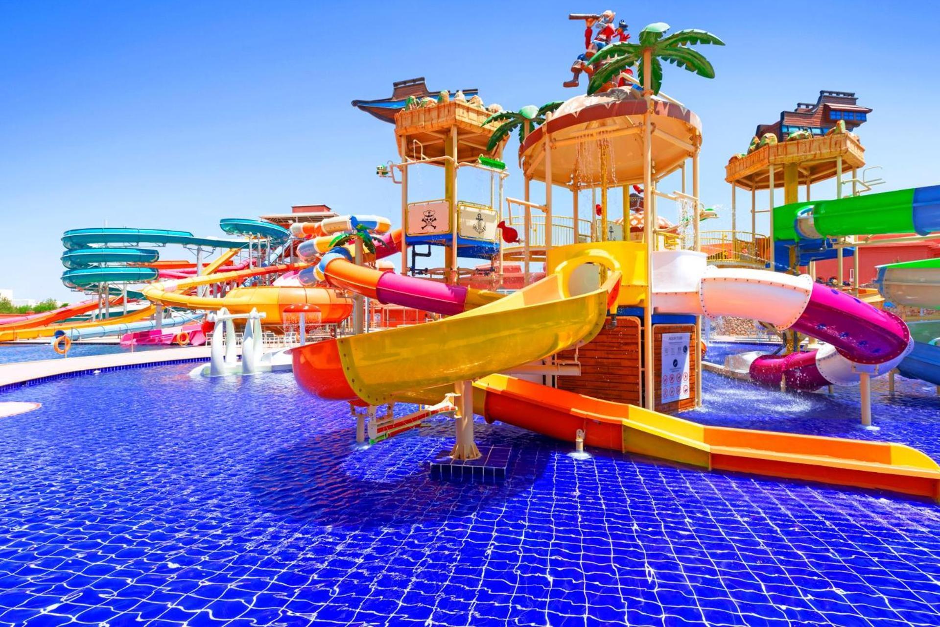 Pickalbatros Laguna Vista Aqua Park Sharm El Sheikk Exterior foto The park's slides