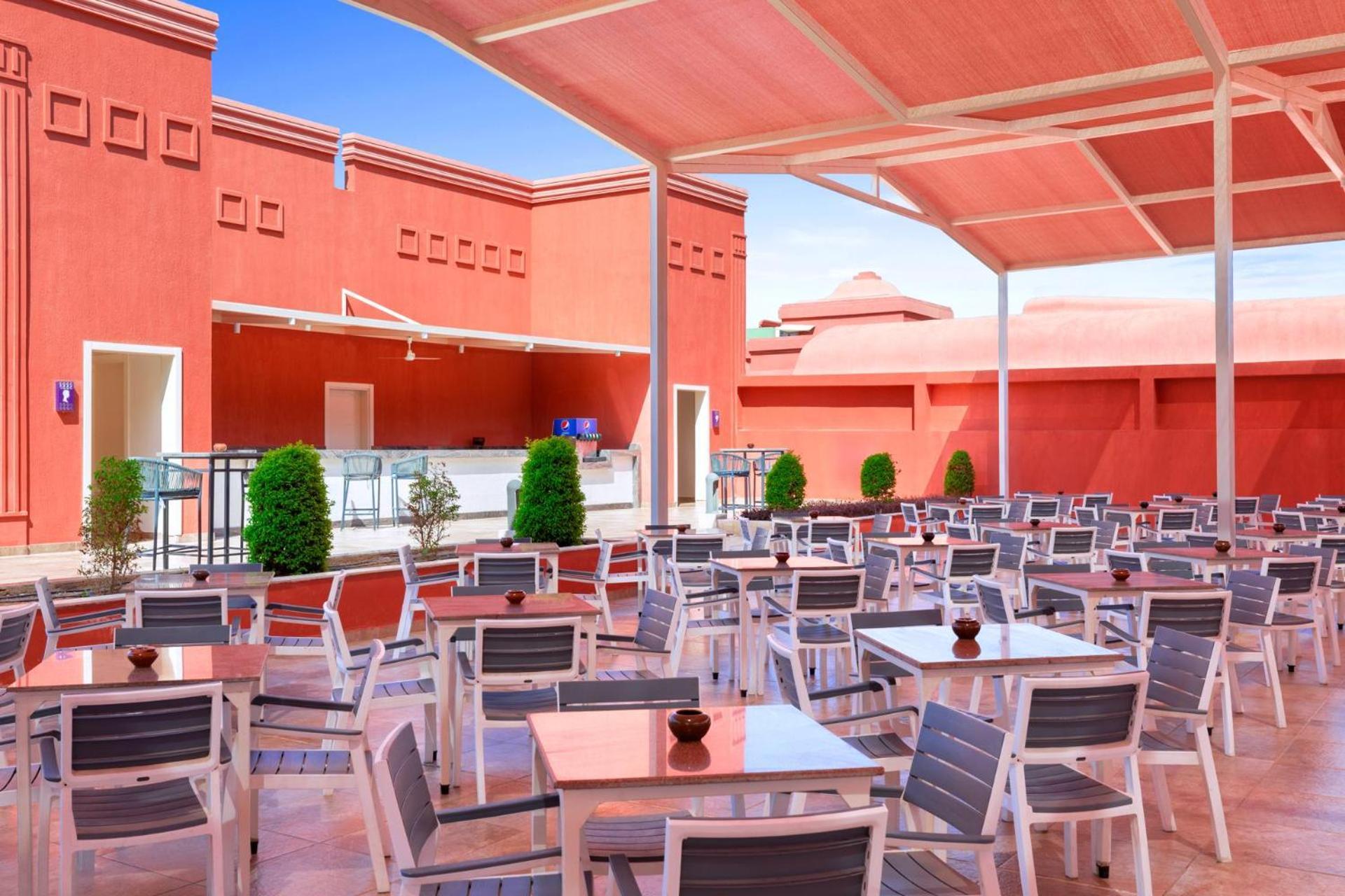 Pickalbatros Laguna Vista Aqua Park Sharm El Sheikk Exterior foto Rooftop restaurant
