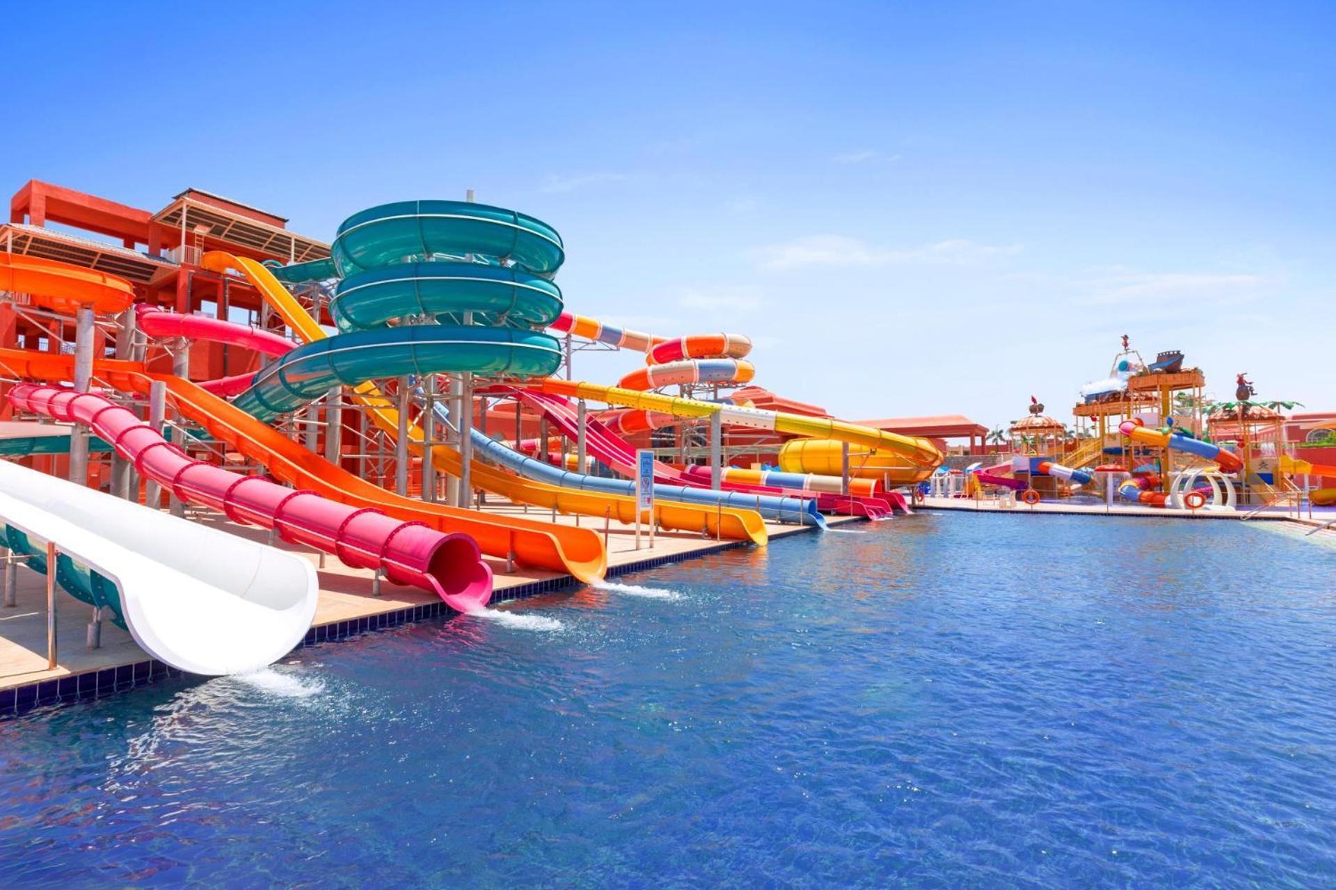 Pickalbatros Laguna Vista Aqua Park Sharm El Sheikk Exterior foto The park's slides